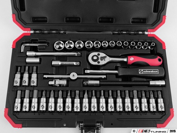 Schwaben 46-Piece 1/4 inch Drive Set