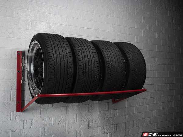 Wall-Mounted Wheel and Tire Storage Rack